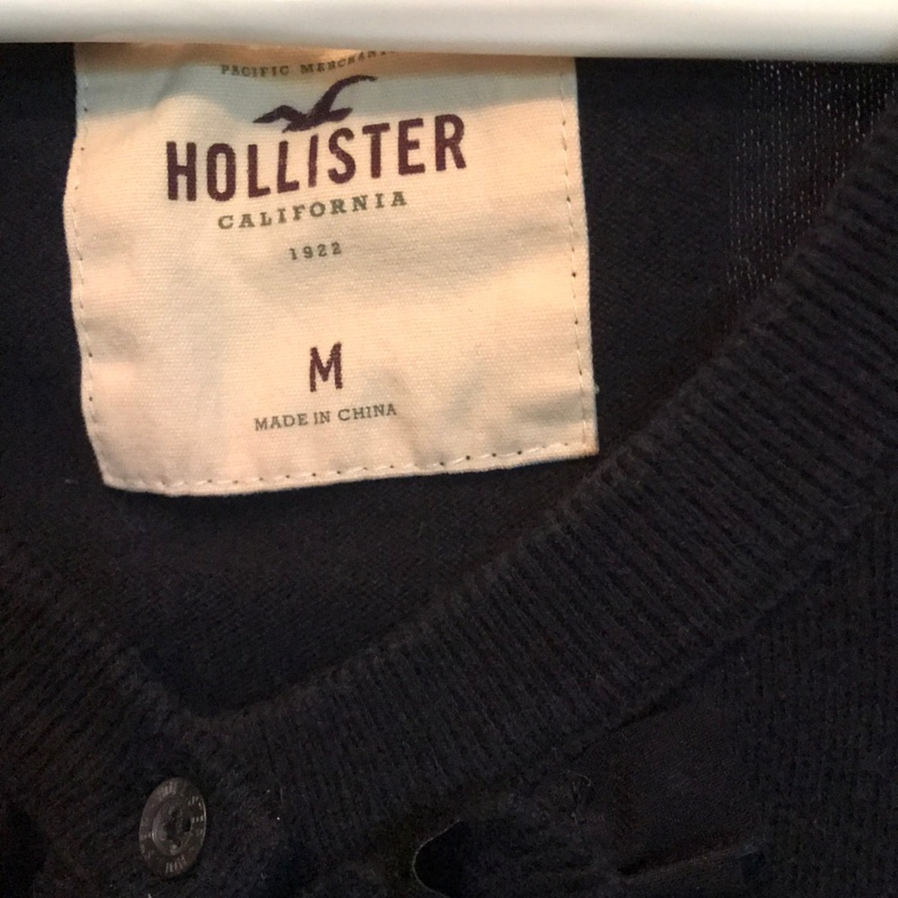 Navy Ruffle Sweater - Picture 2 of 5